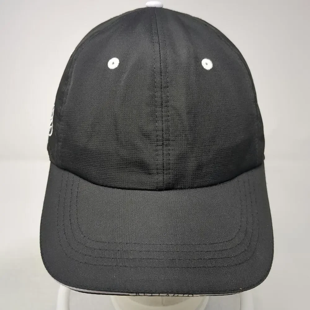 Bellagio Baseball Cap Black White One Size Script B Performance Strapback Hat